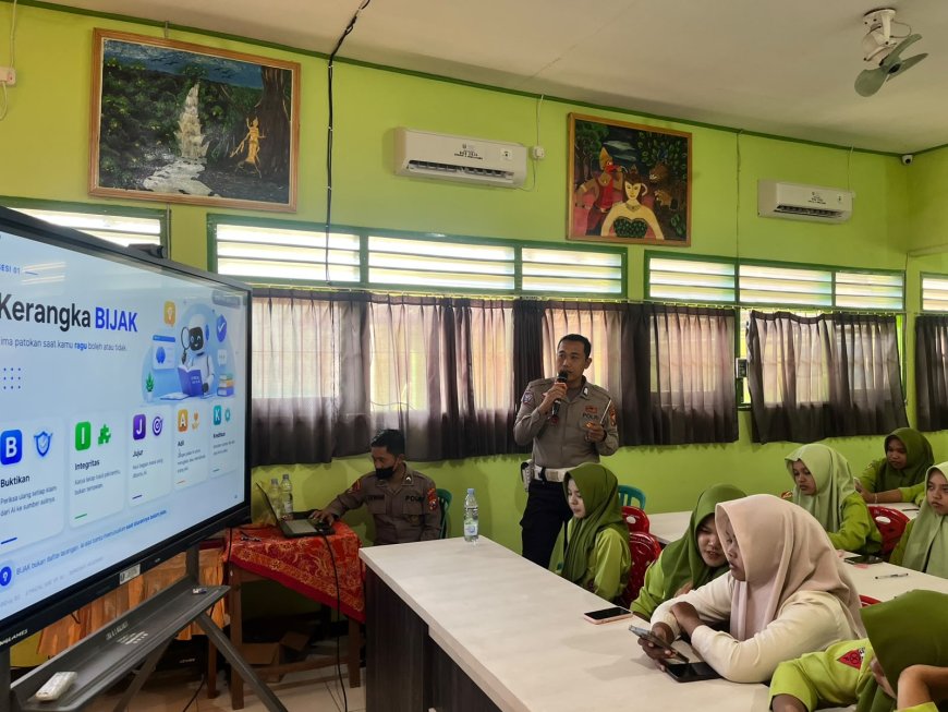 Polres Madiun Edukasi Pelajar Bijak dan Bertanggung Jawab dalam Memanfaatkan AI