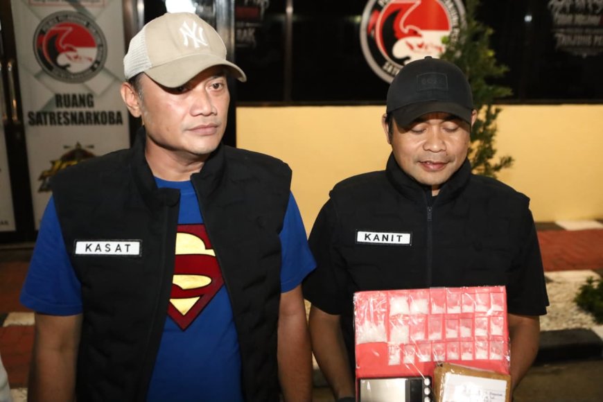 Polres Pelabuhan Tanjung Perak Amankan Tersangka Pengedar Narkoba Sita 42 Gram Sabu
