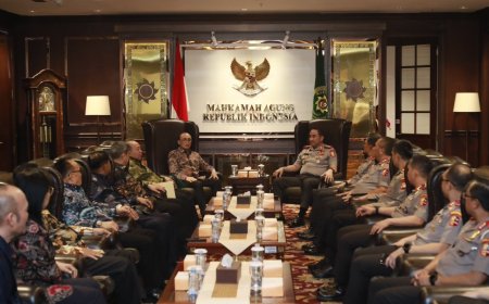 Kapolri Suyudi Ario Seto Kunjungi MA, Perkuat Kolaborasi Penegakan Hukum